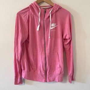 NIKE Gym Vintage Pink Heather Full Zip 2019. Size Medium